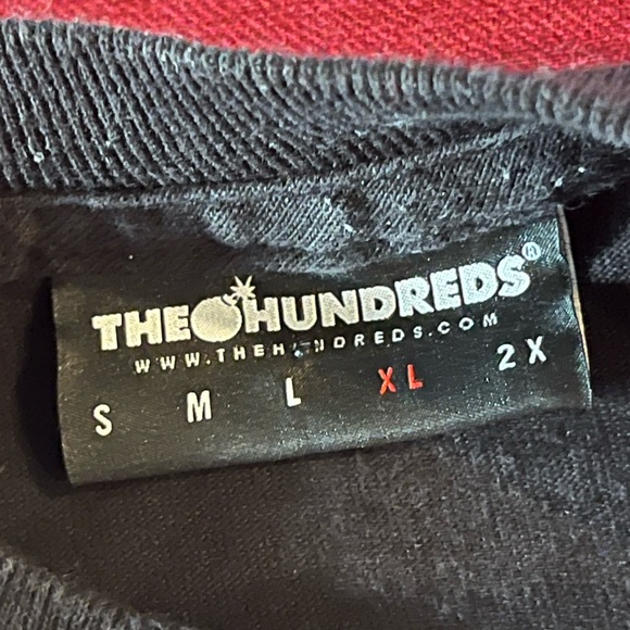 “The Hundreds” BLACK T Shirt XL BIG ugly Scary VULTURE Bird Print Mens Cotton XL - Picture 6 of 10